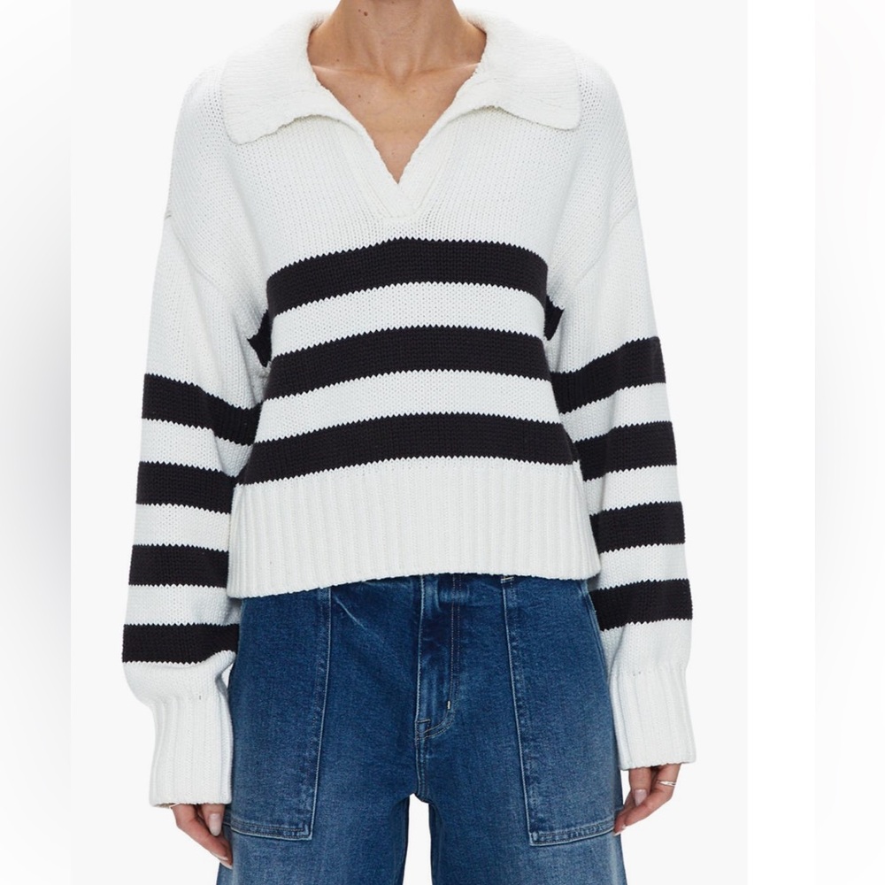 Pistola Arlo stripe Cotton polo sweater